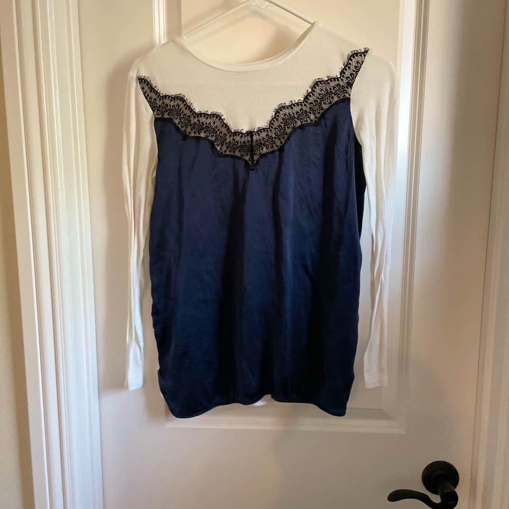 Sandro silk long sleeve